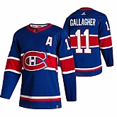 Montreal Canadiens 11 Brendan Gallagher Blue Adidas 2020-21 Reverse Retro Alternate Jersey Dzhi,baseball caps,new era cap wholesale,wholesale hats